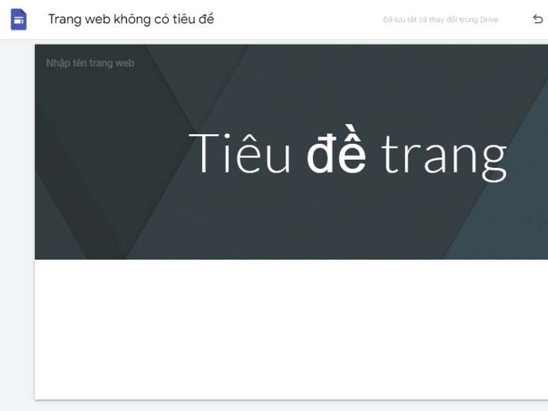 cách tạo website miễn phí trên google sites