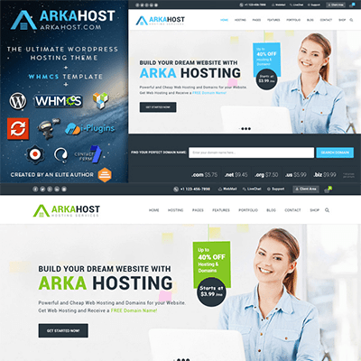 Arka Host – WHMCS Hosting, Shop & Corporate Theme