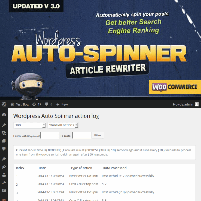 WordPress Auto Spinner – Articles Rewriter