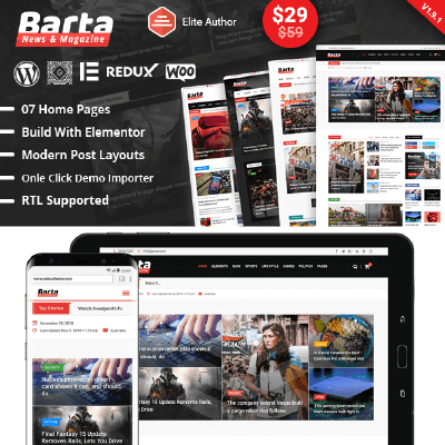 Barta – News & Magazine WordPress Theme