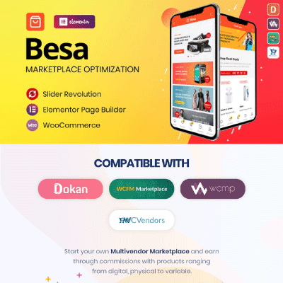 Besa – Elementor Marketplace WooCommerce Theme