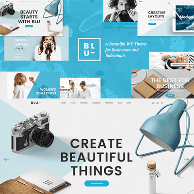 Blu – A Beautiful Theme for Businesses and Individuals 