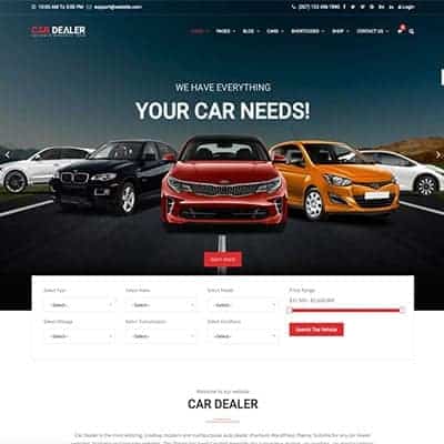 Car Dealer Automotive WordPress Theme – Responsive