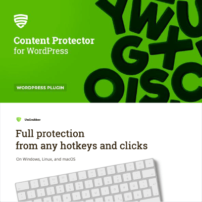 UnGrabber – Content Protection for WordPress