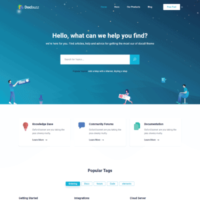 Docly – Documentation And Knowledge Base WordPress Theme with bbPress Helpdesk Forum