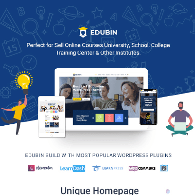 Edubin – Education LMS WordPress Theme