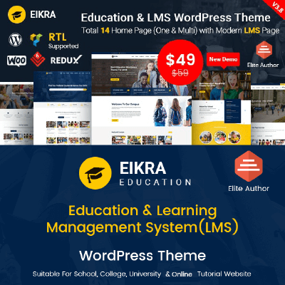 Eikra – Education WordPress Theme