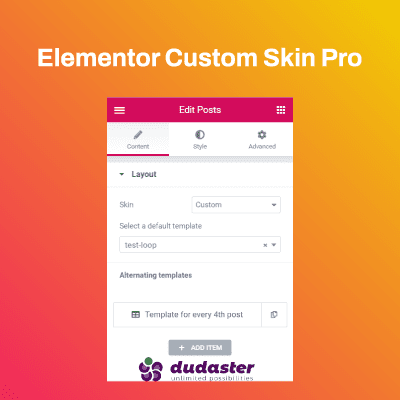 Elementor Custom Skin Pro