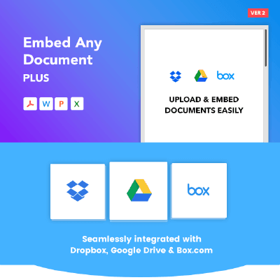 Embed Any Document Plus – WordPress Plugin