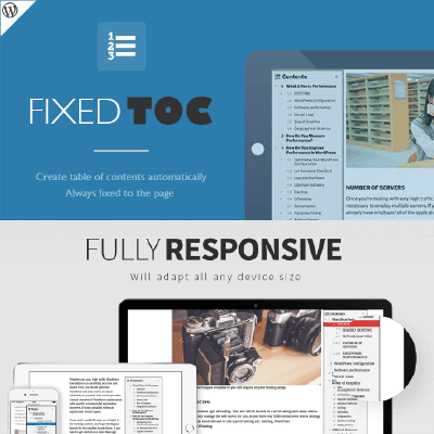 Fixed TOC – table of contents for WordPress plugin