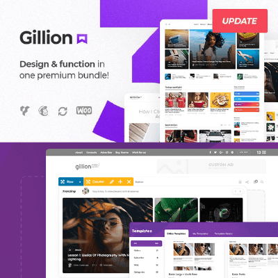 Gillion | Multi-Concept Blog/Magazine & Shop WordPress Theme