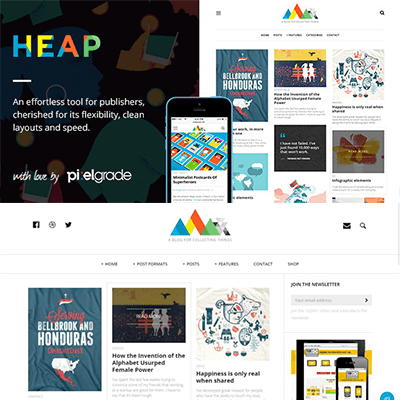 HEAP – A Snappy Responsive WordPress Blog Theme