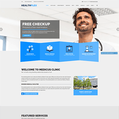 HEALTHFLEX – Doctor Medical Clinic & Health WordPress Theme