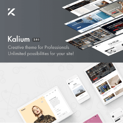 Kalium – Creative Theme for Professionals