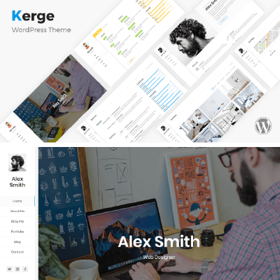 Kerge – Resume / CV / Vcard / Portfolio