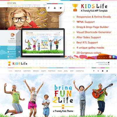 Kids Life | Children WordPress Theme