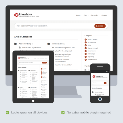 KnowHow – A Knowledge Base WordPress Theme
