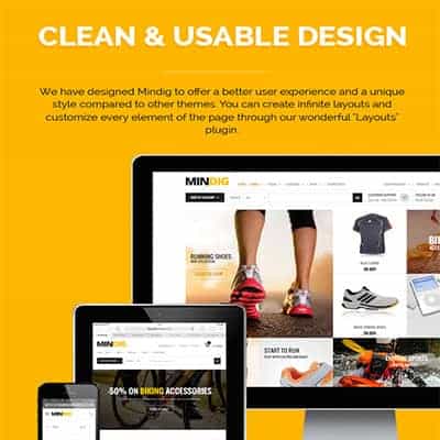 Mindig: a Flat & Multipurpose Ecommerce Theme