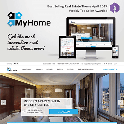 MyHome – Real Estate WordPress Theme