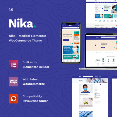 Nika – Medical Elementor WooCommerce Theme