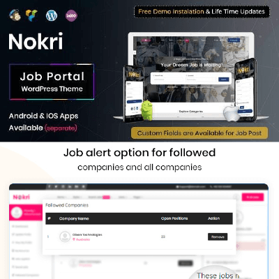 Nokri – Job Board WordPress Theme