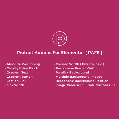 Piotnet Addons For Elementor Pro