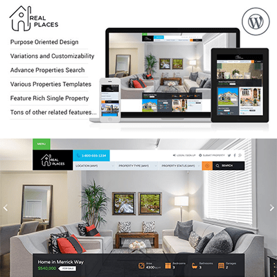 Real Places – Responsive WordPress Real Estate Theme