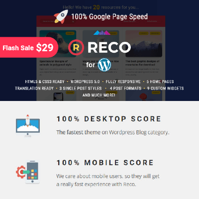 Reco – Minimal Theme for Freebies