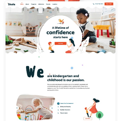 Skole – Kindergarten WordPress