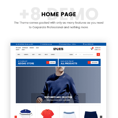 Sport Shop – Sporting Club RTL WooCommerce WordPress Theme