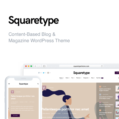 Squaretype – Modern Blog WordPress Theme