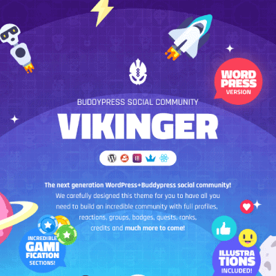 Vikinger – BuddyPress and GamiPress Social Community