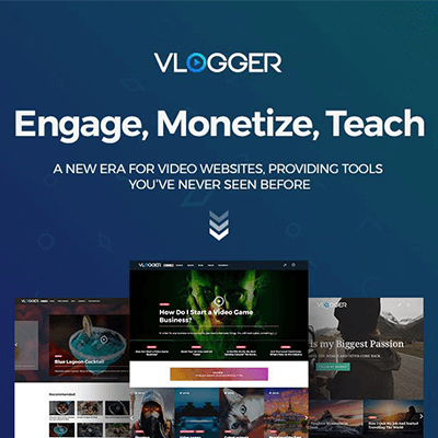 Vlogger Professional Video & Tutorials WordPress Theme