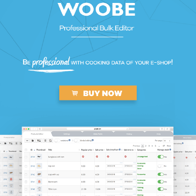 WOOBE – WooCommerce Bulk Editor Professional