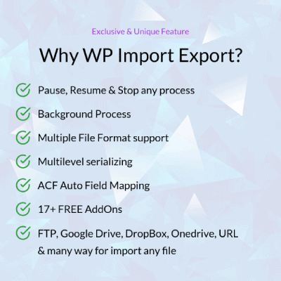 WP Import Export