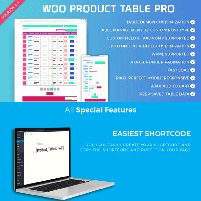 Woo Product Table Pro – WooCommerce Product Table view solution