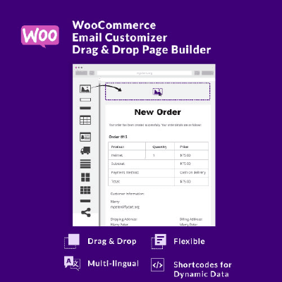 WooCommerce Email Customizer with Drag and Drop Email Builder