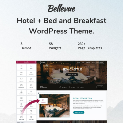 Hotel + Bed and Breakfast Booking Calendar Theme | Bellevue