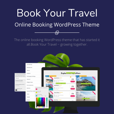 Book Your Travel – Online Booking WordPress Theme