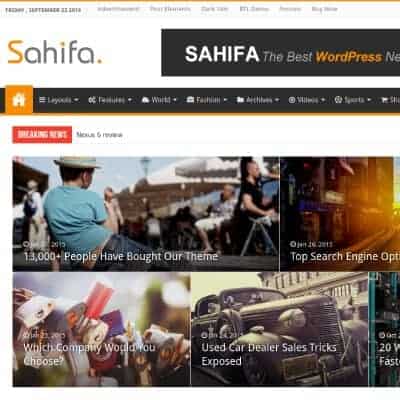 Sahifa – Responsive WordPress News / Magazine / Newspaper Theme