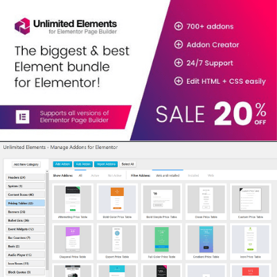 Unlimited Elements for Elementor Page Builder (Premium)