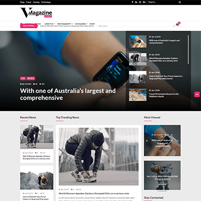 Vmagazine- Blog, NewsPaper, Magazine WordPress Themes