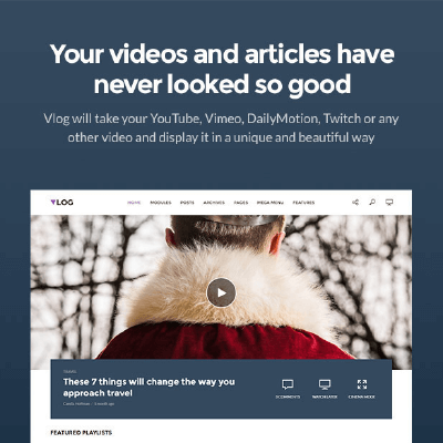 Vlog – Video Blog & Podcast WordPress Theme