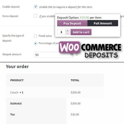 WooCommerce Deposits – Partial Payments Plugin