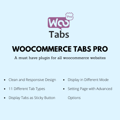 Woocommerce Tabs Pro: Extra Tabs for Product Page