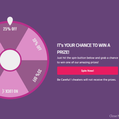 Spin Wheel For WooCommerce