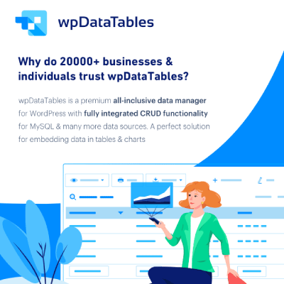 wpDataTables – Tables and Charts Manager for WordPress